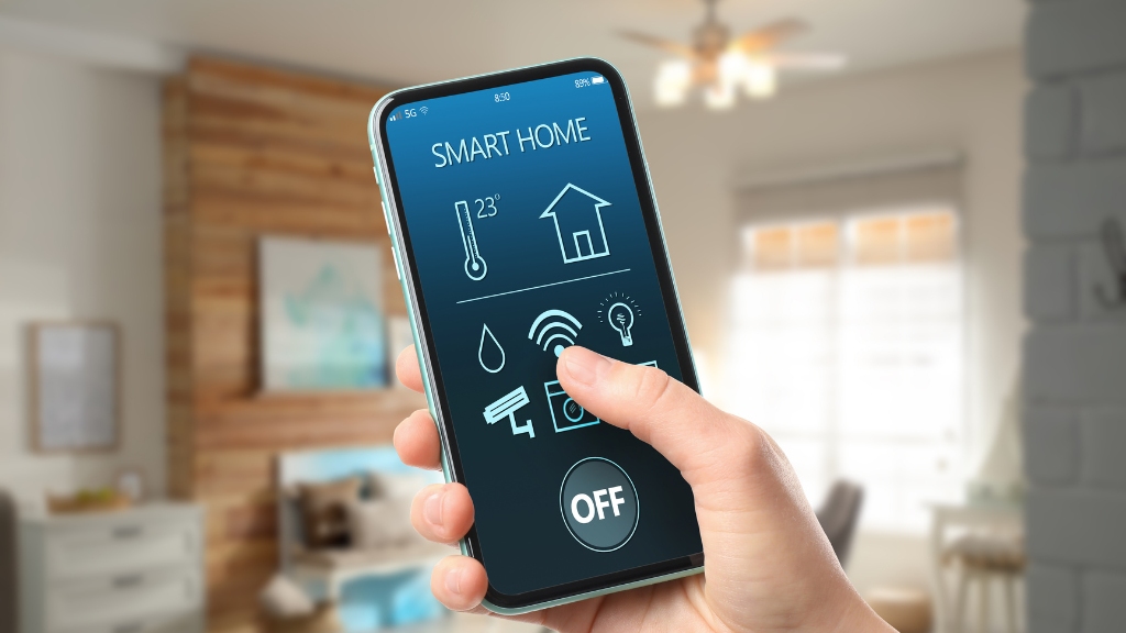 home automation background bedroom