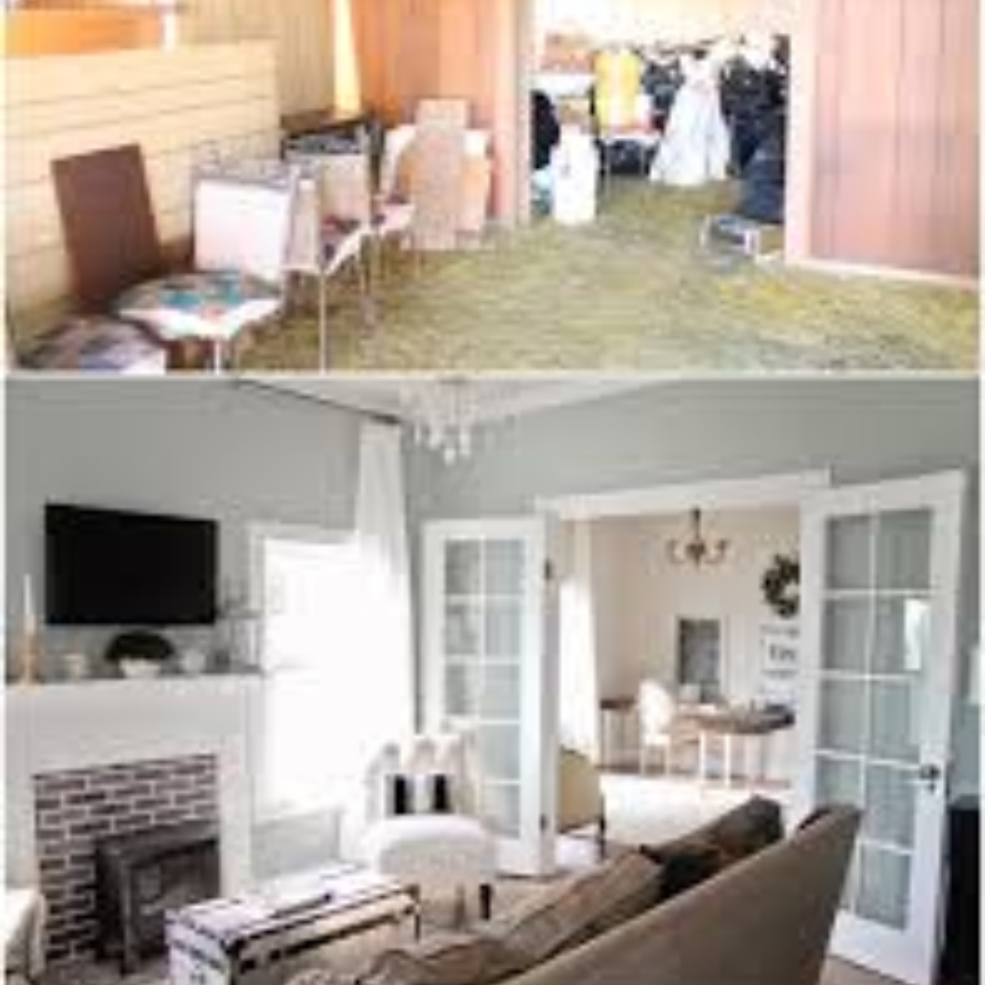 before and after interior design